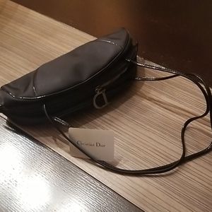 Christian Dior canvas evening bag